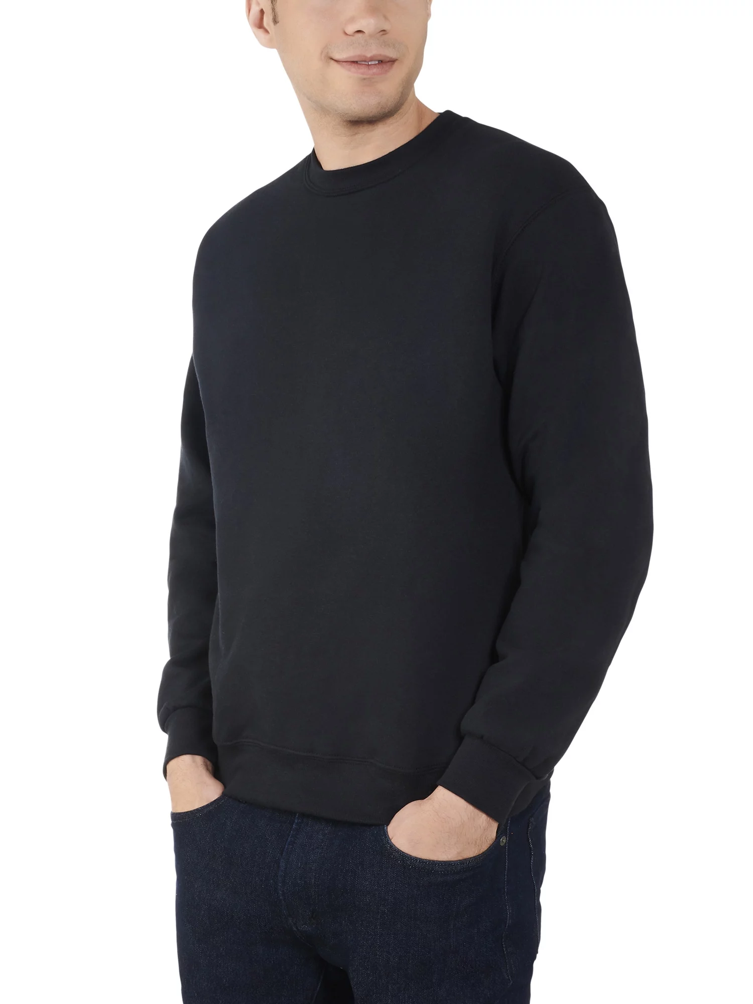 Fruit of the Loom Men's EverSoft Fleece Crew Sweatshirt, 2 Pack - Curated Treasures Market