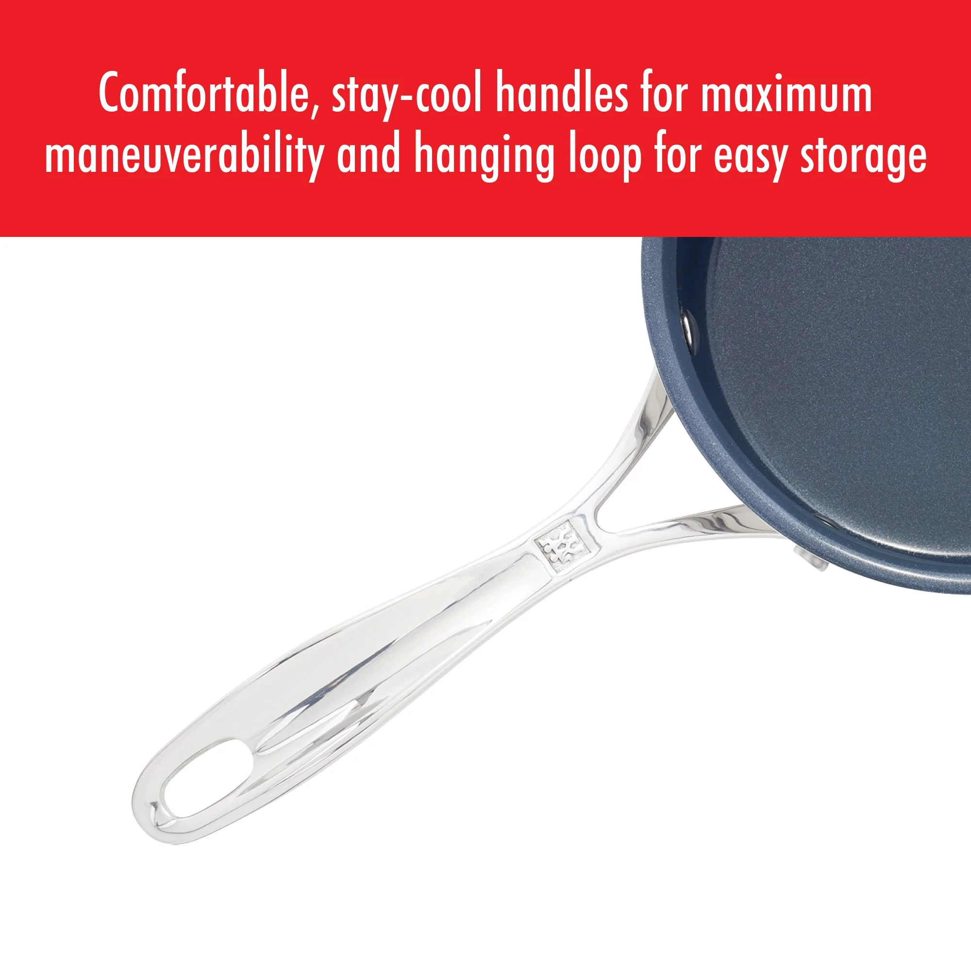 ZWILLING Clad CFX 1-qt Stainless Steel Ceramic Nonstick Saucepan