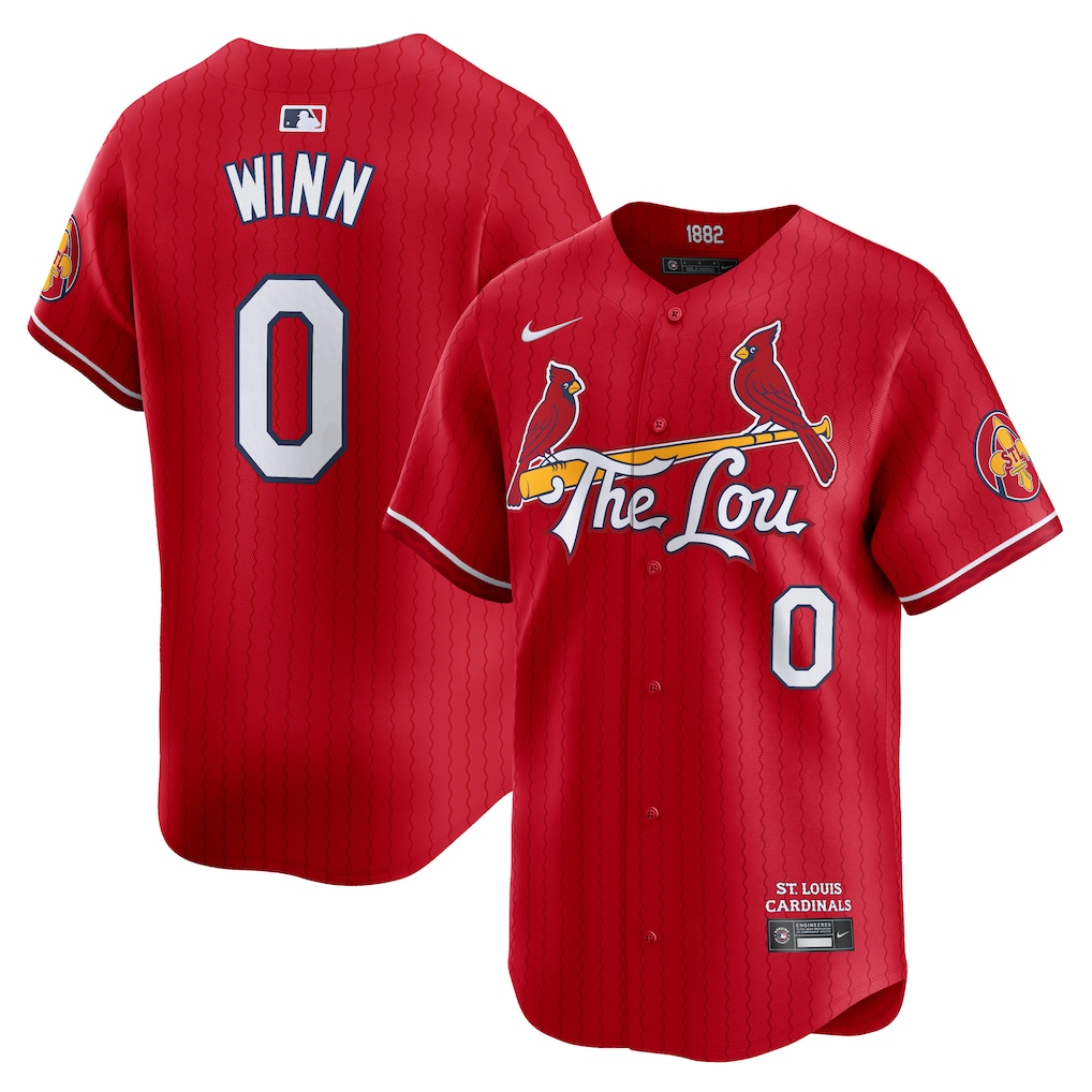 Men's St. Louis Cardinals Masyn Winn Nike Red City Connect Limited Jersey