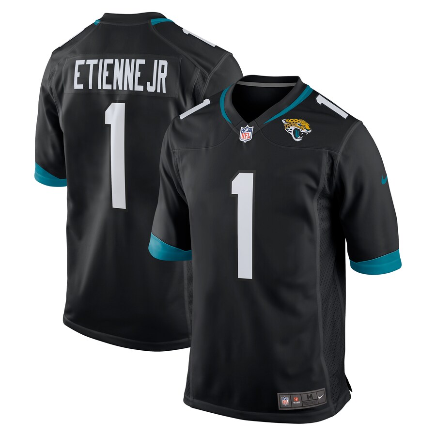 Men's Jacksonville Jaguars Travis Etienne Nike Black Alternate Game Jersey
