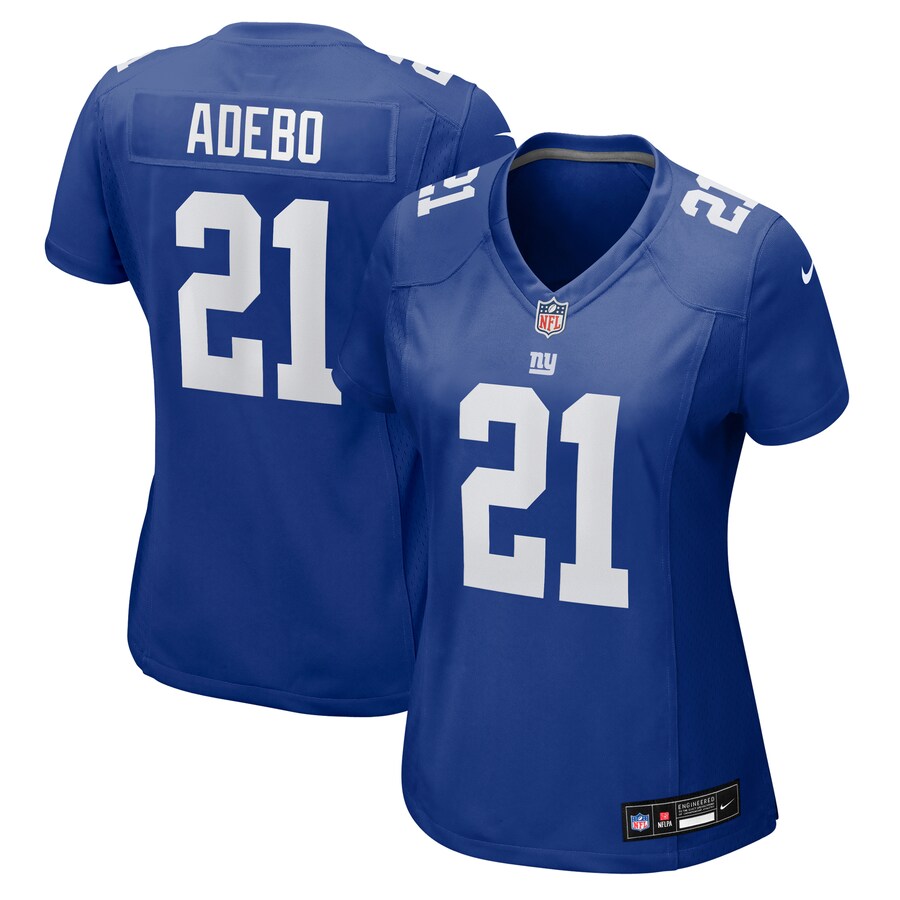 Women's New York Giants Paulson Adebo Nike Royal Team Game Jersey