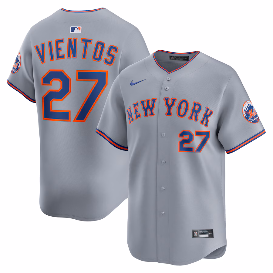 Men's New York Mets Mark Vientos Nike Gray All-Star Limited Jersey