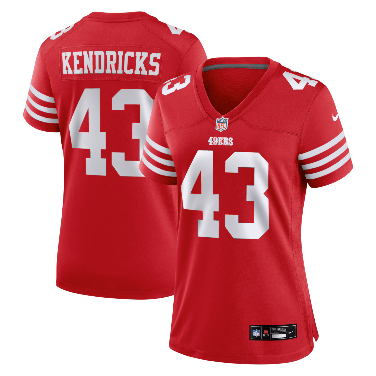 Women's San Francisco 49ers Eric Kendricks Nike Scarlet Game Jersey