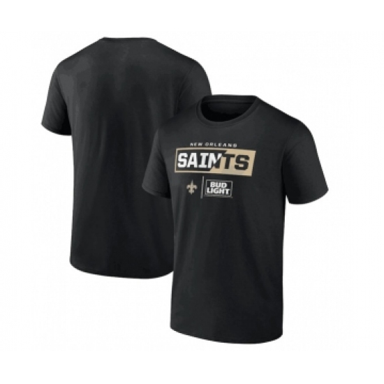 Men's New Orleans Saints Black x Bud Light T-Shirt
