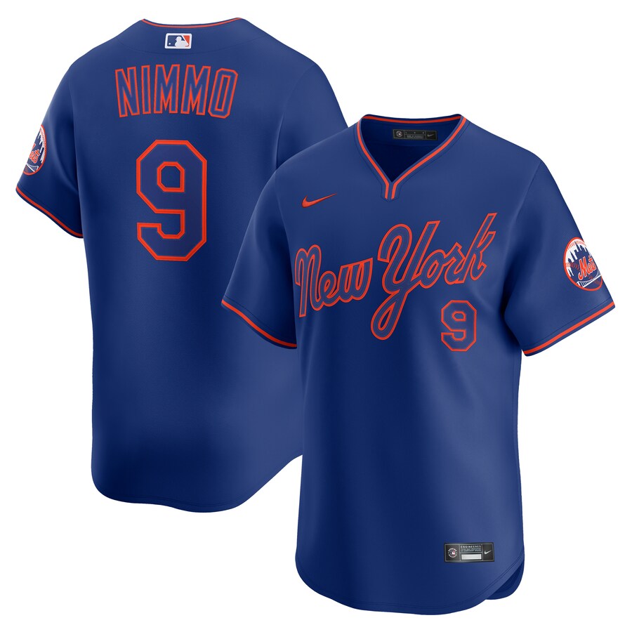 Men's New York Mets Brandon Nimmo Nike Royal Alternate Limited Player Jersey
