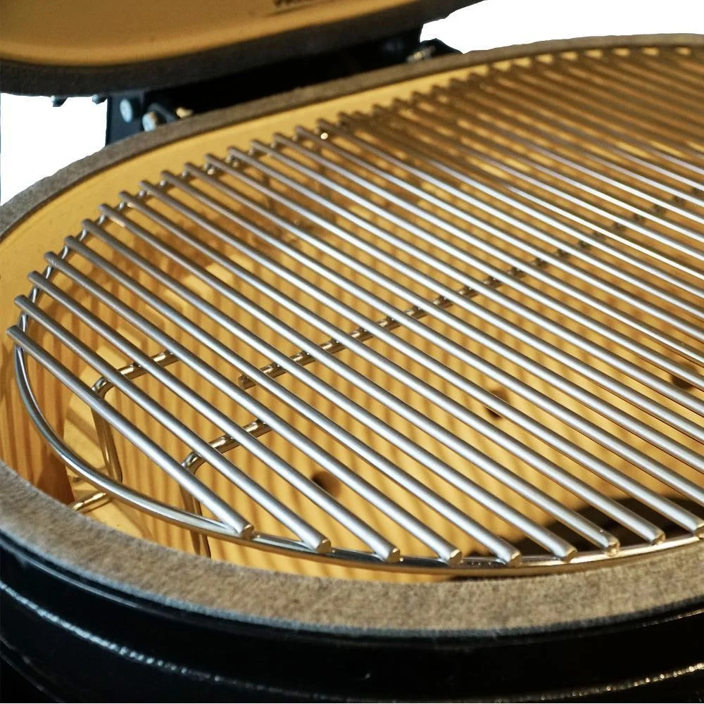 Primo Oval Junior 200 Ceramic Kamado Grill With Stainless Steel Grates - PGCJRH (2021)