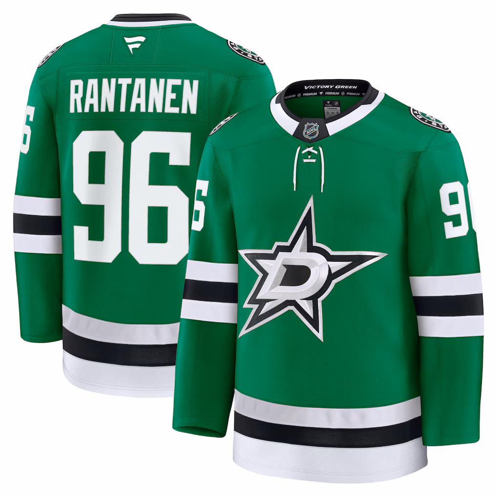 Men's Dallas Stars Mikko Rantanen Fanatics Kelly Green Home Premium Jersey
