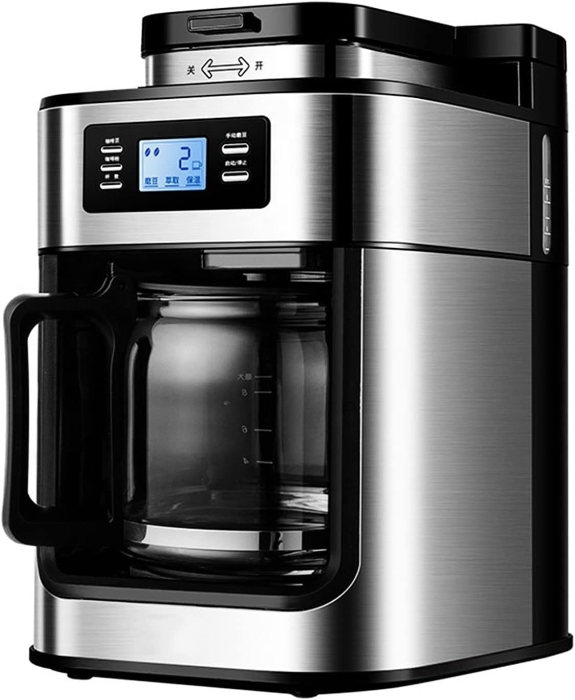 Built-in coffee machines Automatic Coffee Maker Machine With Grinder Fully Automatic Drip Home Appliance Electric Coffee Makers (Size : EU)