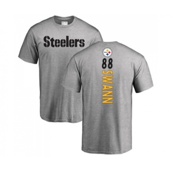 Football Pittsburgh Steelers #88 Lynn Swann Ash Backer T-Shirt