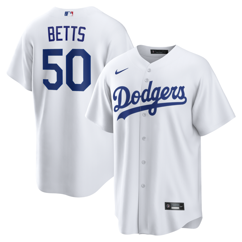 Men's Los Angeles Dodgers Mookie Betts Nike White Home Replica Jersey