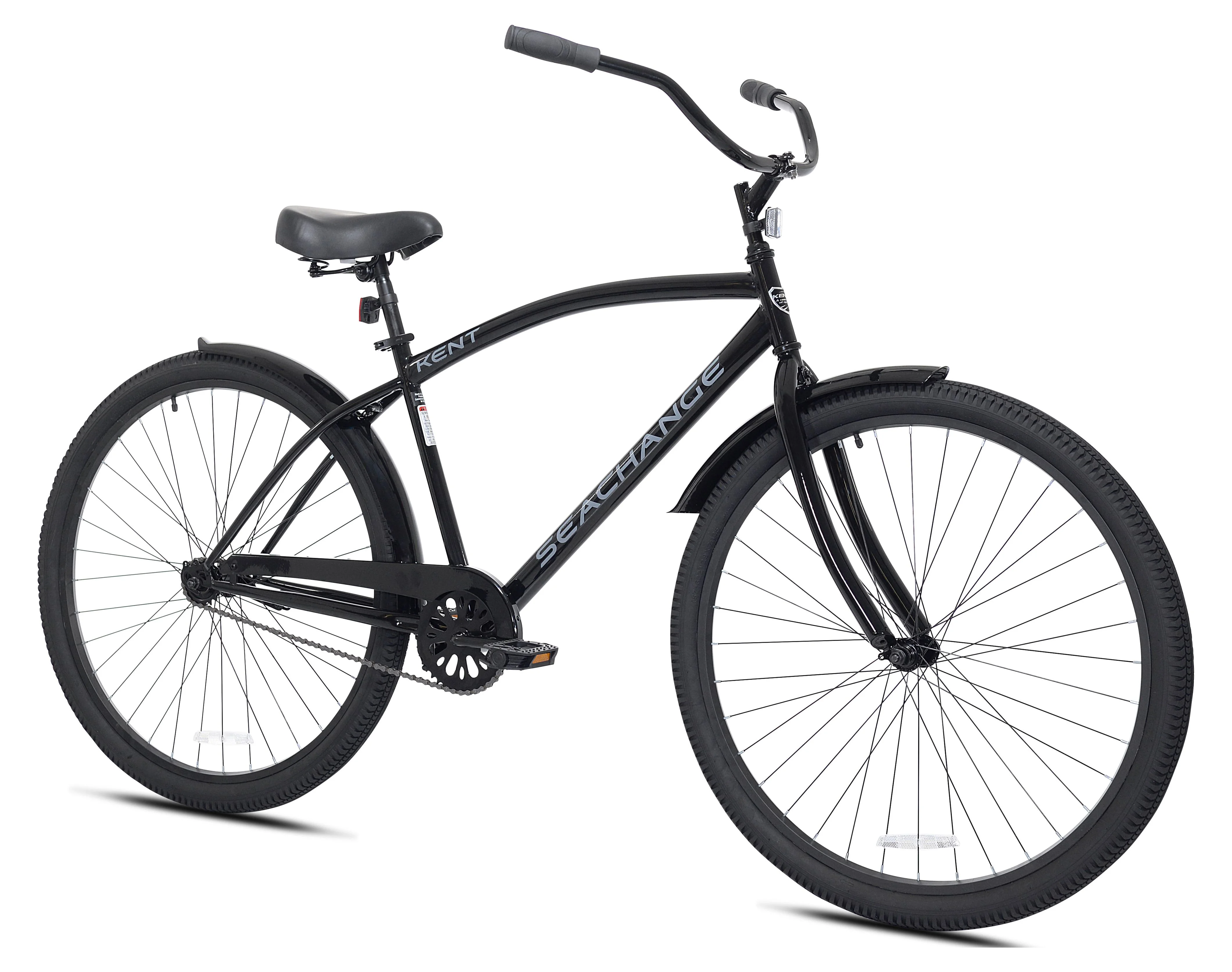 Kent Bicycle 29 Men's Seachange Beach Cruiser Bicycle, Black
