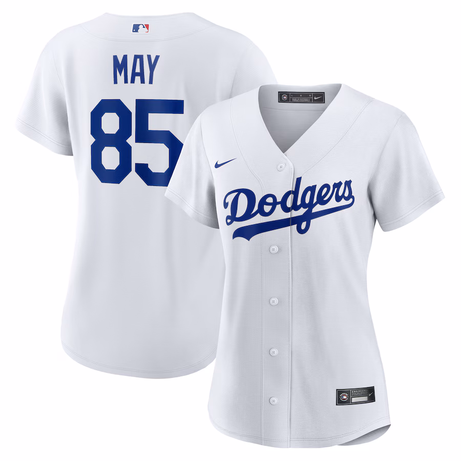 Women's Los Angeles Dodgers Dustin May Nike White Home Replica Jersey