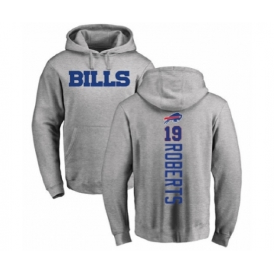 Football Buffalo Bills #19 Andre Roberts Ash Backer Pullover Hoodie
