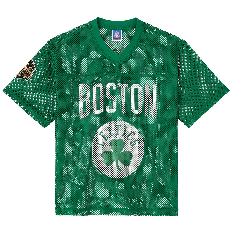 Men's Boston Celtics OVO x NBA Green Mesh Football Fashion Jersey