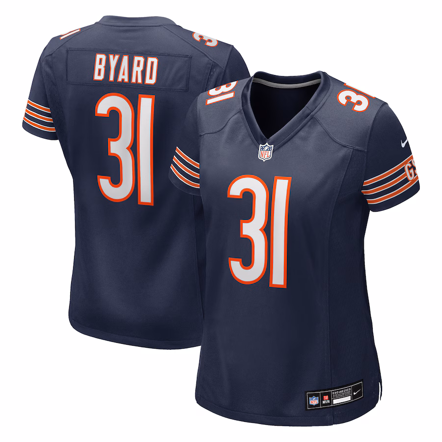 Women's Chicago Bears Kevin Byard Nike Navy Team Game Jersey