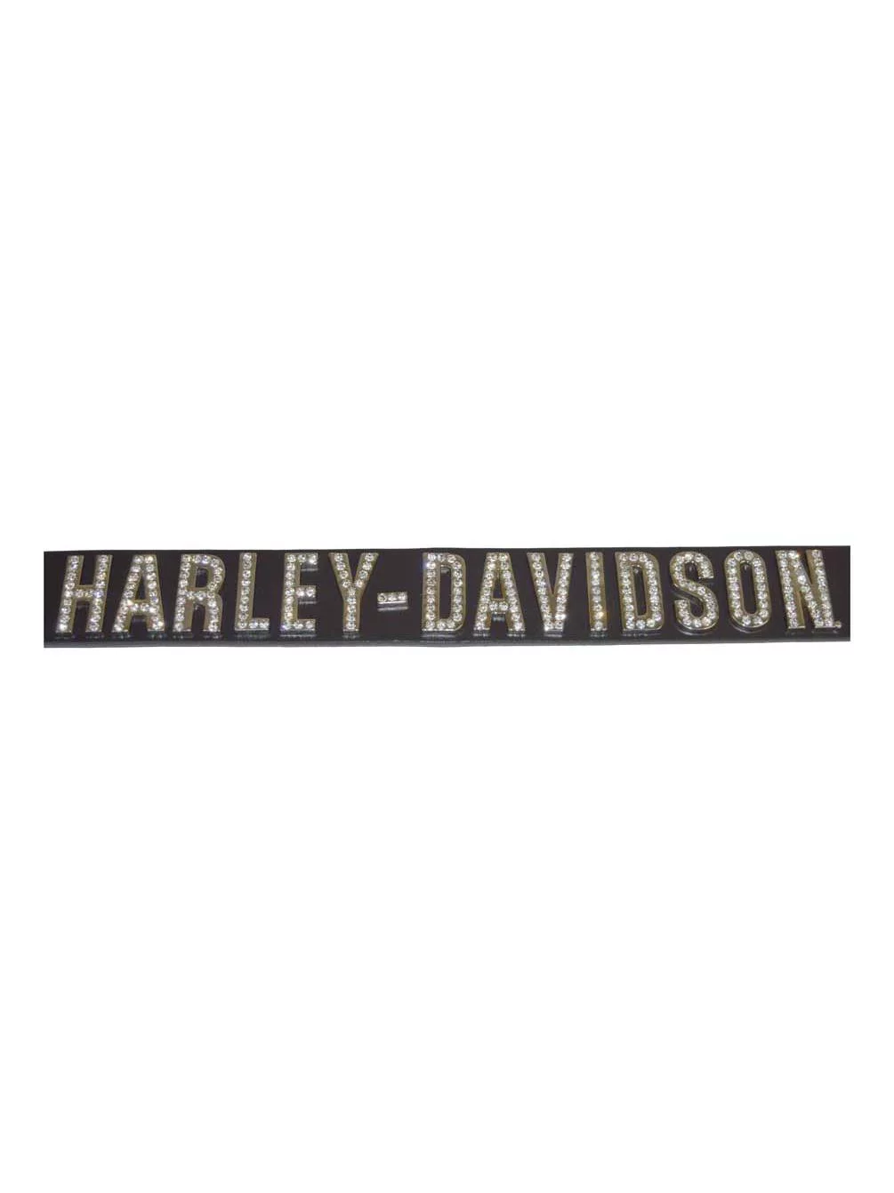 Harley-Davidson Women's Belt, Crystal H-D Font, Black Leather HDWBT10627 (XS), Harley Davidson - Curated Treasures Market