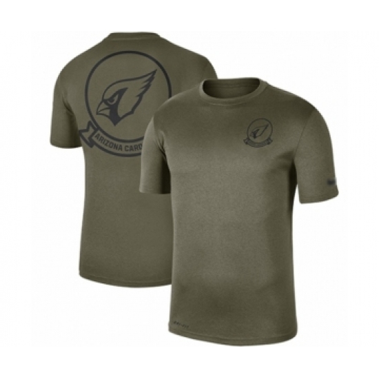 Football Men's Arizona Cardinals Olive 2019 Salute to Service Sideline Seal Legend Performance T-Shirt