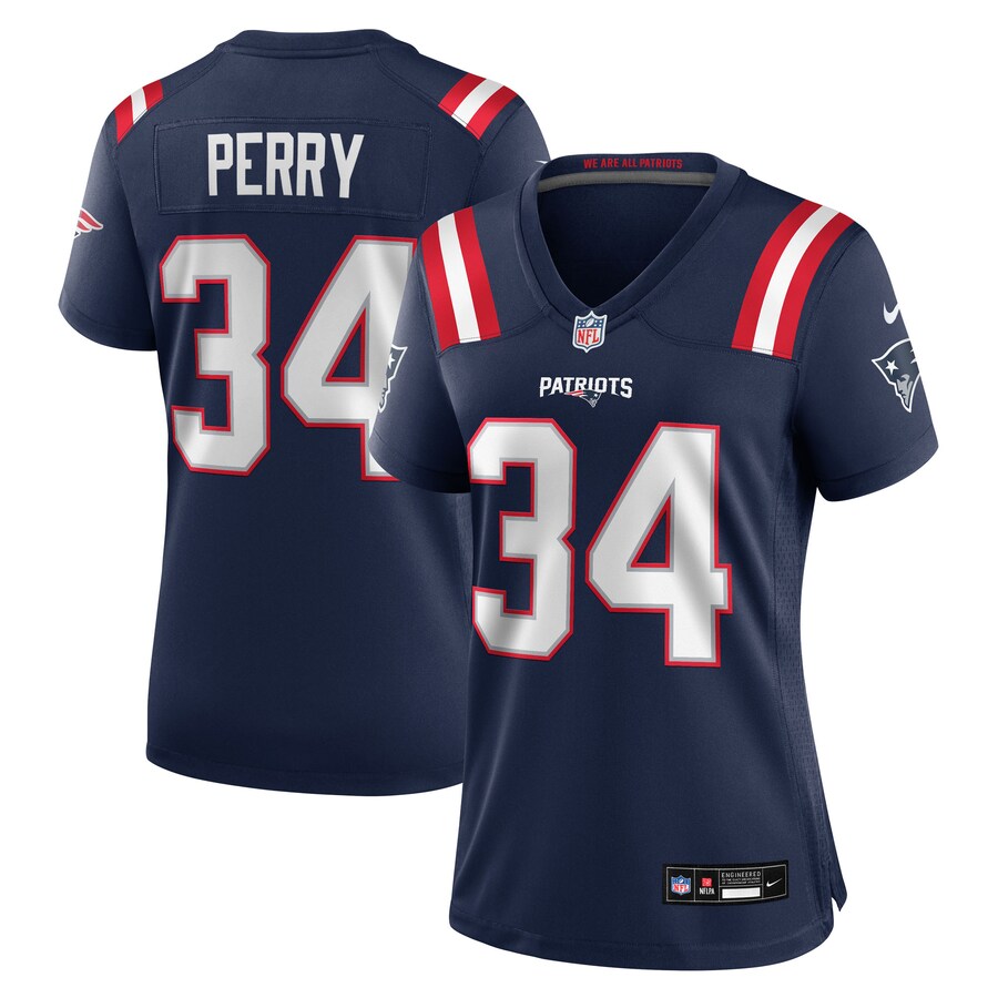 Women's New England Patriots Mark Perry Nike Navy Game Jersey