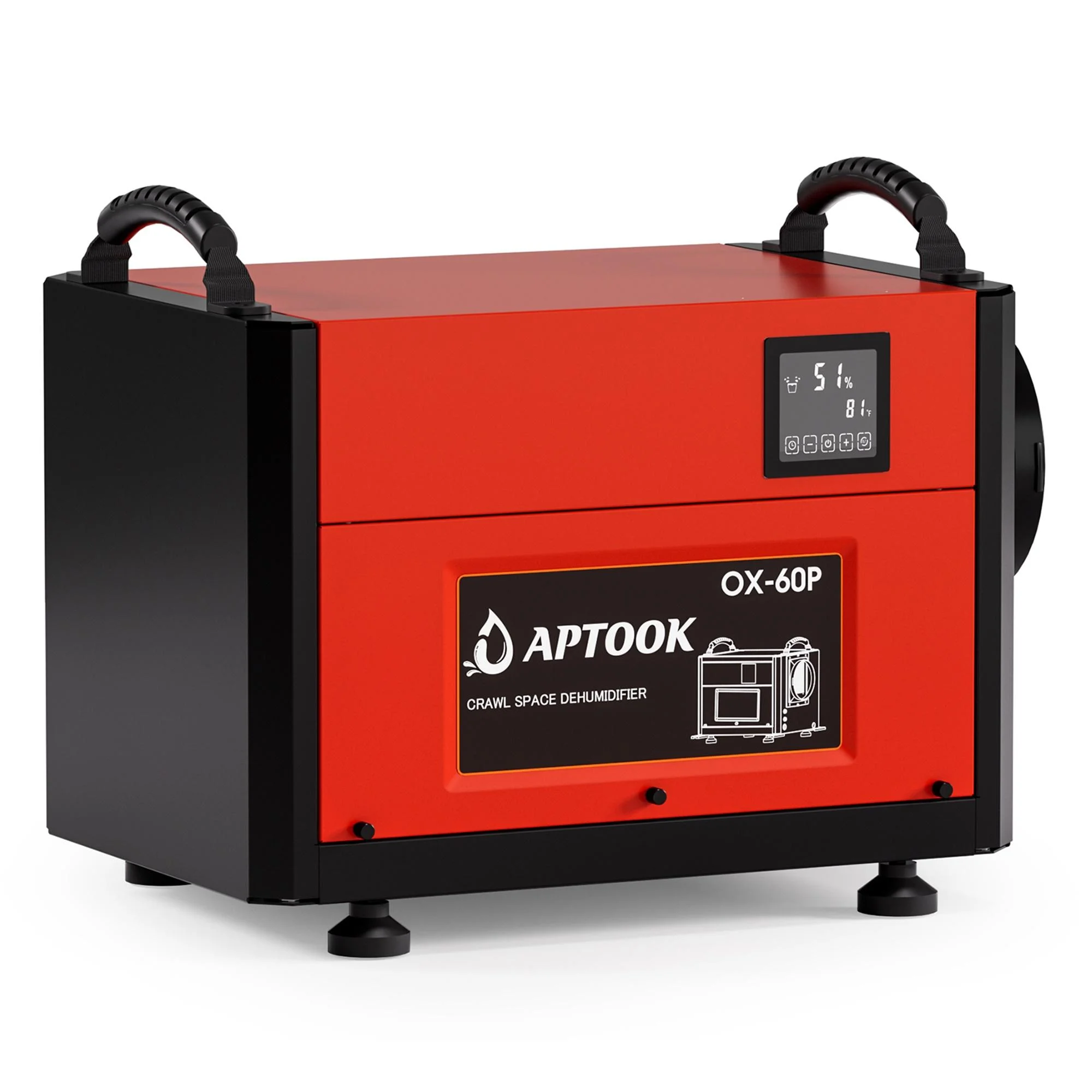 APTOOK 110 Pint Dehumidifier for Basement, Commercial Dehumidifier with Drain Hose, Crawl Space Industrial Dehumidifier, up to 1,300 Sq.ft, Auto Defrost - Curated Treasures Market