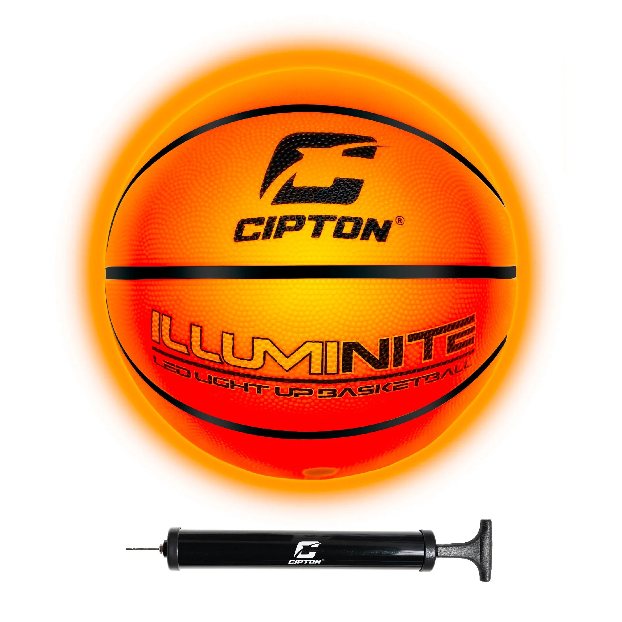 Cipton Light Up Youth Size 27.5 Inch Basketball Pump Included