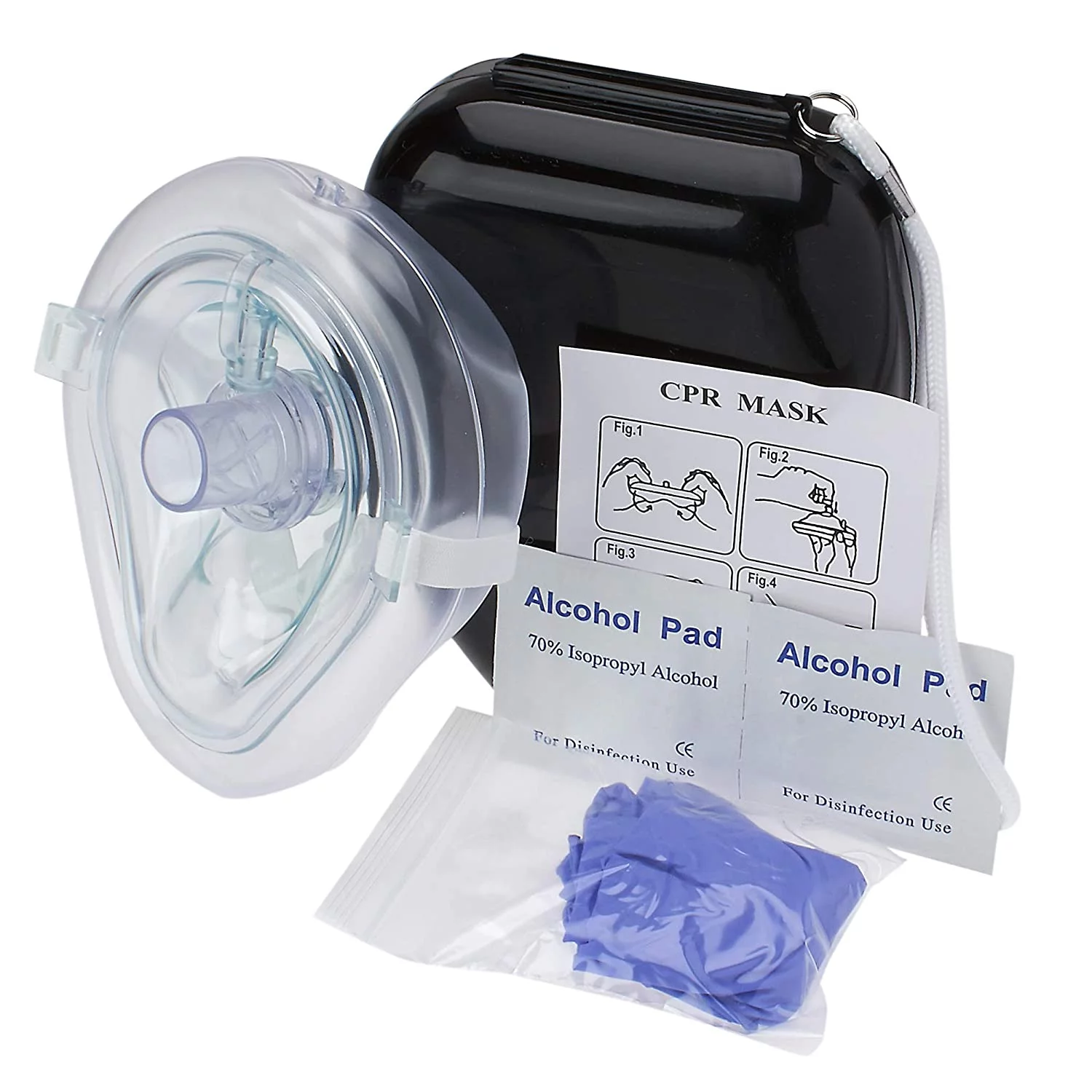 ASA TECHMED CPR Rescue Mask Kit - Adult/Child Pocket Resuscitator, 2 Pack - Curated Treasures Market