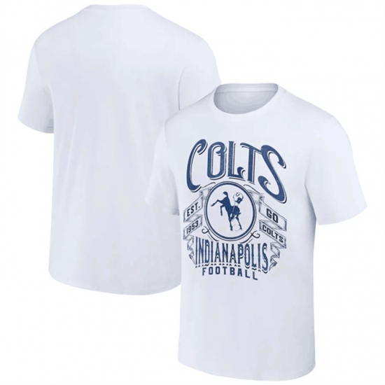 Men's Indianapolis Colts White X Darius Rucker Collection Vintage Football T Shirt