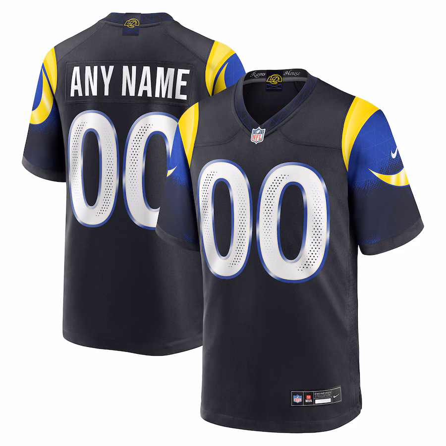 Men's Los Angeles Rams Nike Midnight Blue 2025 Rivalries Collection Custom Vapor F.U.S.E. Stitched Limited Jersey