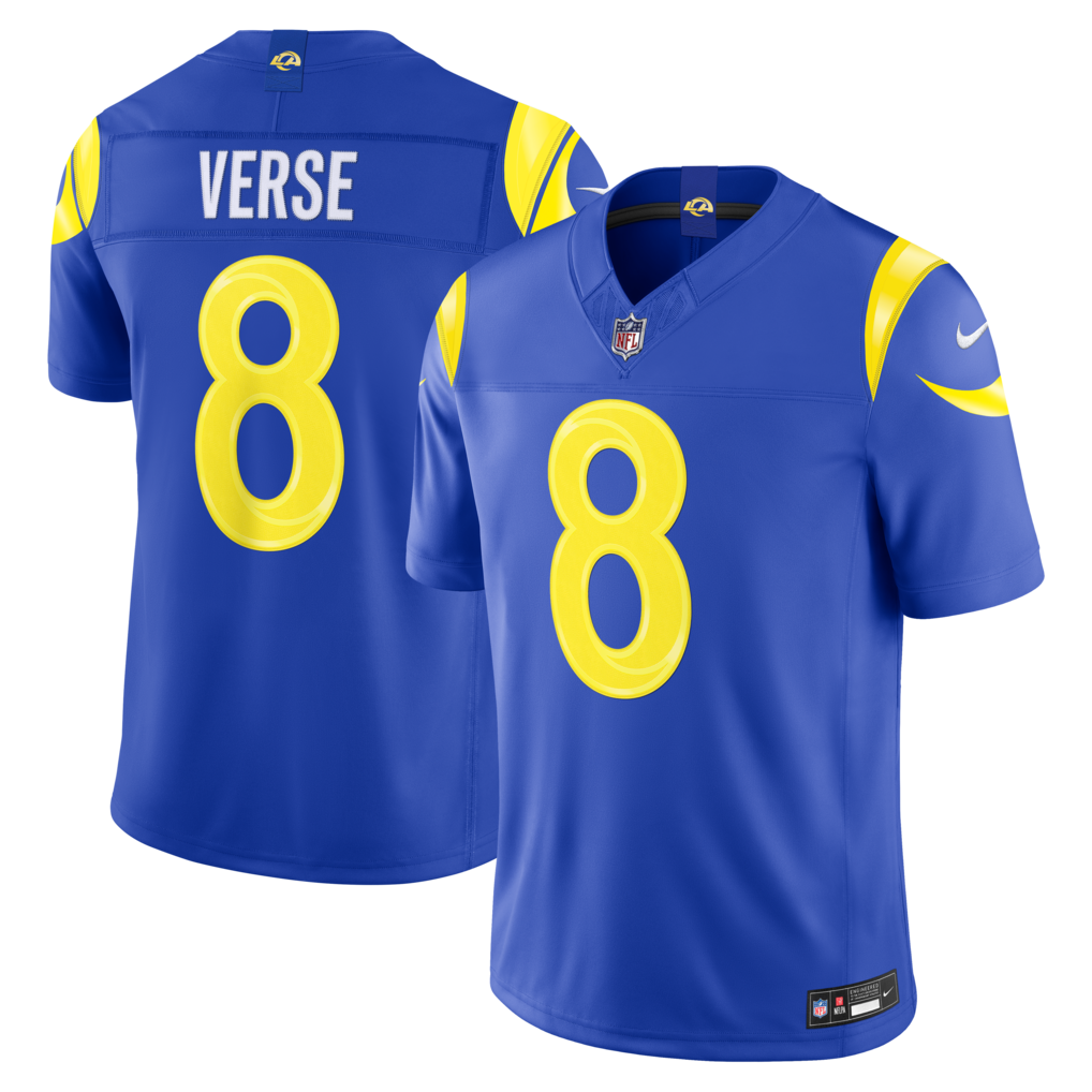 Men's Los Angeles Rams Jared Verse Nike Royal Vapor F.U.S.E. Sewn Down Limited Jersey