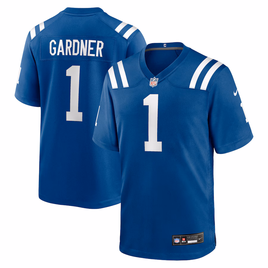 Men's Indianapolis Colts Ahmad Sauce Gardner Nike Royal Team Game Jersey