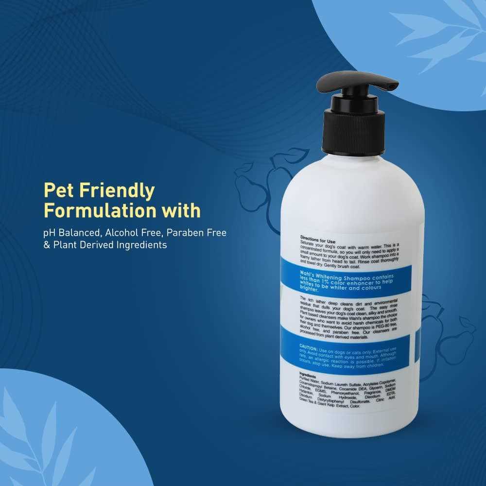 Wahl White Pear Brightening Shampoo for Pets Whitening & Animal Odor Control with Silky Smooth Results for Grooming Dirty Dogs