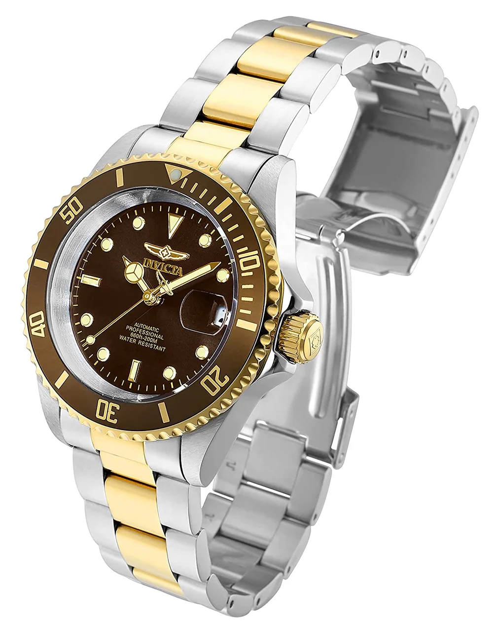 Invicta Pro Diver Automatic Brown Dial Men's Watch 35701 - Curated Treasures Market