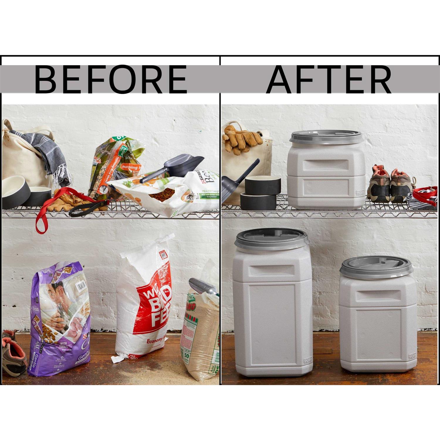 Mighty Tuff Pet Food Storage Container with Scoop