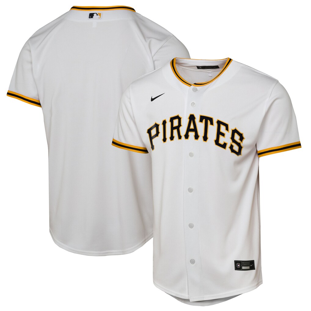 Youth Pittsburgh Pirates  Nike White Home Replica Jersey