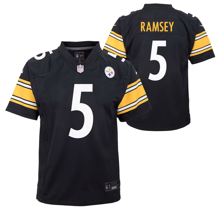 Youth Pittsburgh Steelers Jalen Ramsey Nike Black Team Game Jersey