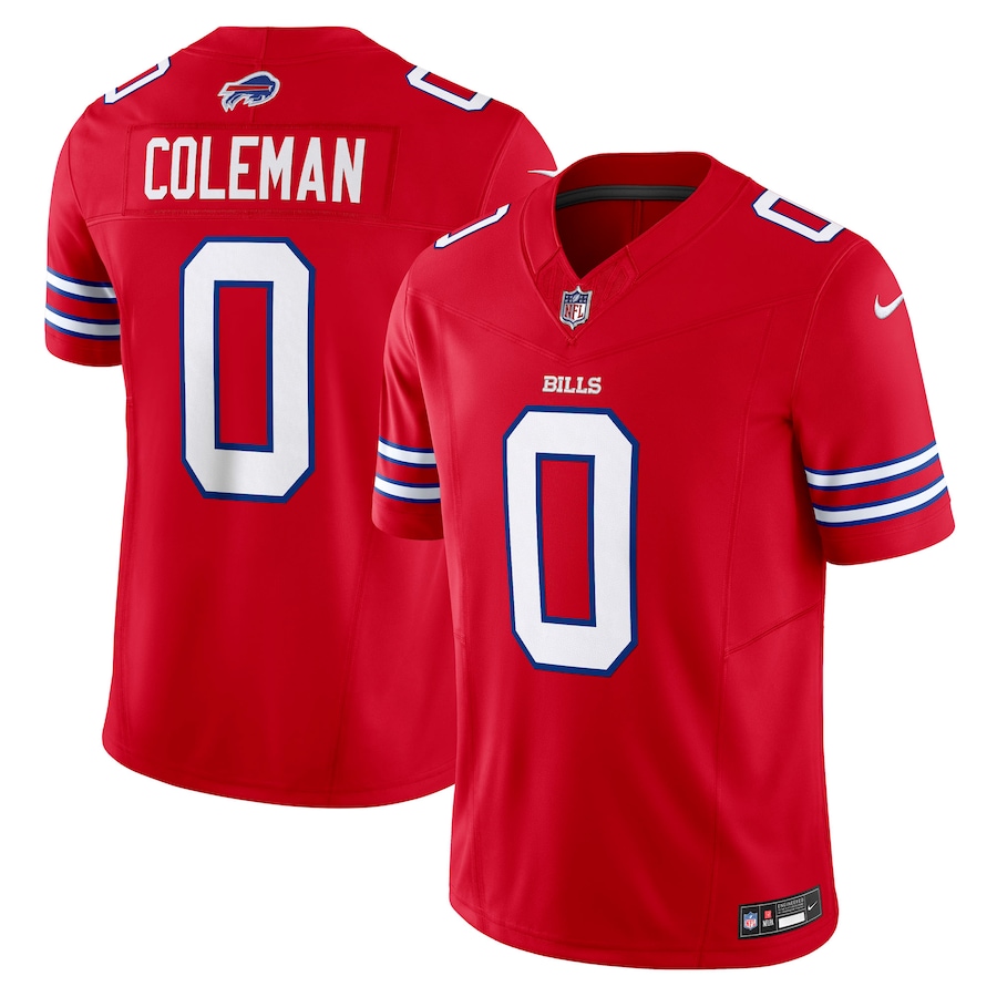 Men's Buffalo Bills Keon Coleman Nike Red Alternate Vapor F.U.S.E. Limited Jersey
