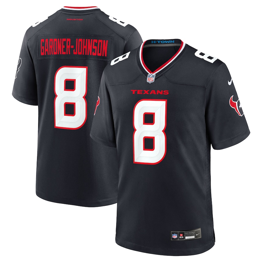 Men's Houston Texans C.J. Gardner-Johnson Nike Navy Team Game Jersey