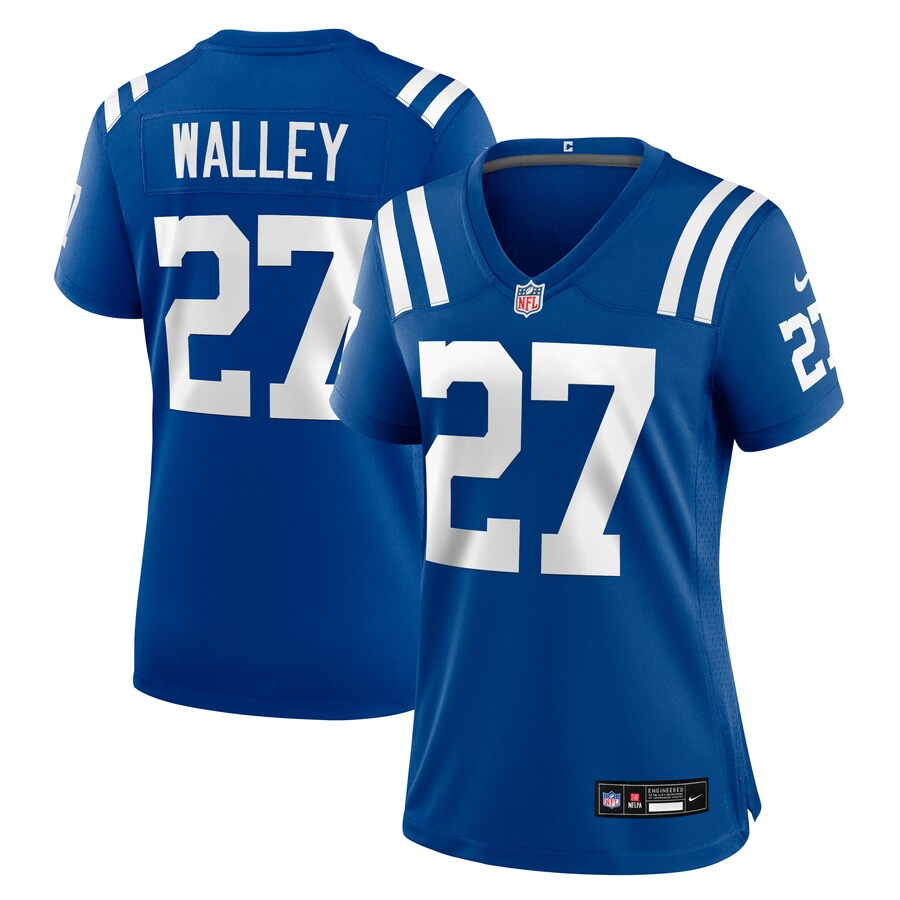 Women's Indianapolis Colts Justin Walley Nike Royal Team Game Jersey