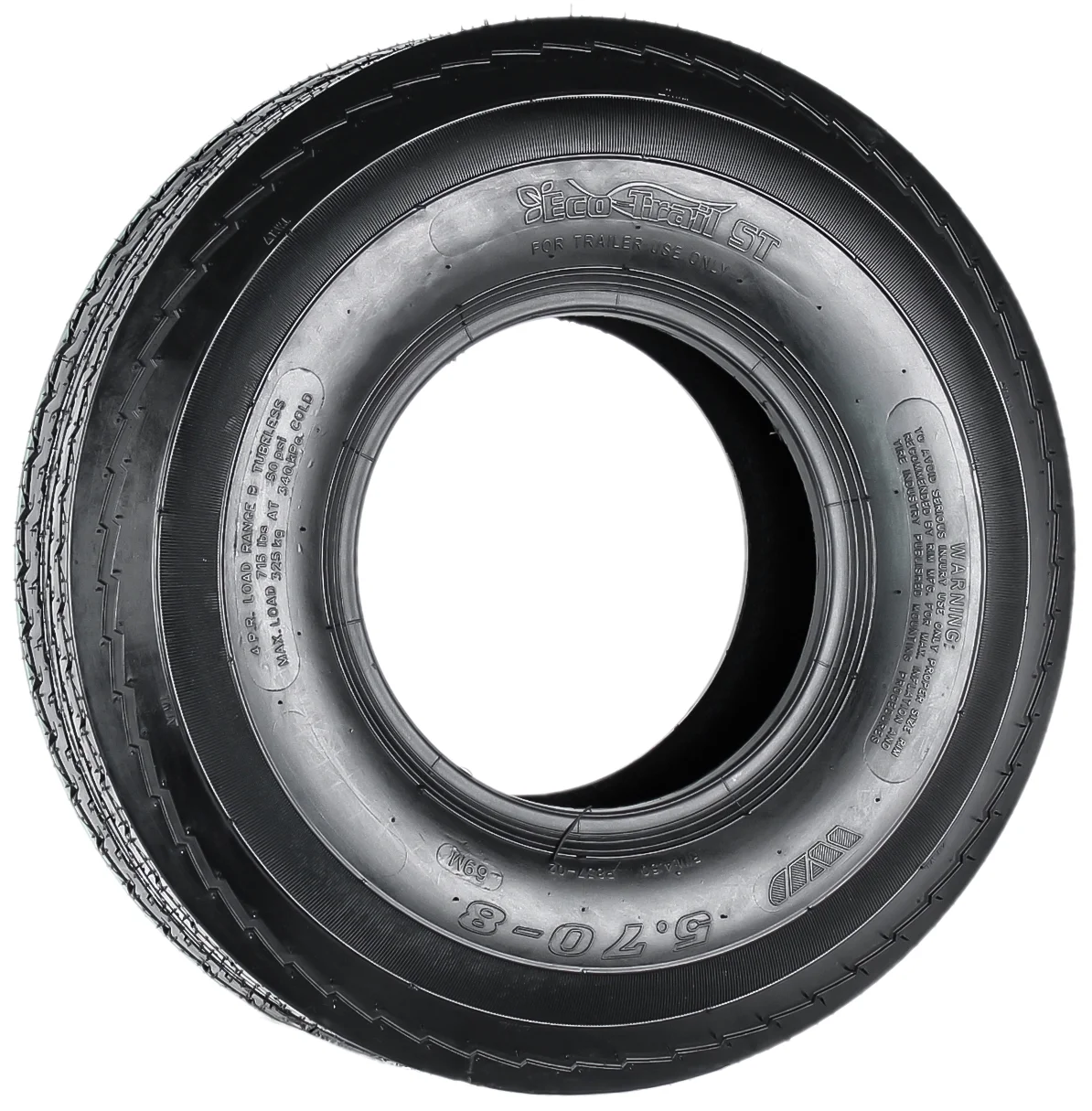 eCustomrim 2-Pack Trailer Tire 5.70-8 570-8 Load Range B 4 Ply Bias