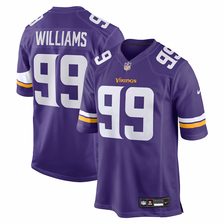 Men's Minnesota Vikings Elijah Williams Nike Purple Team Game Jersey