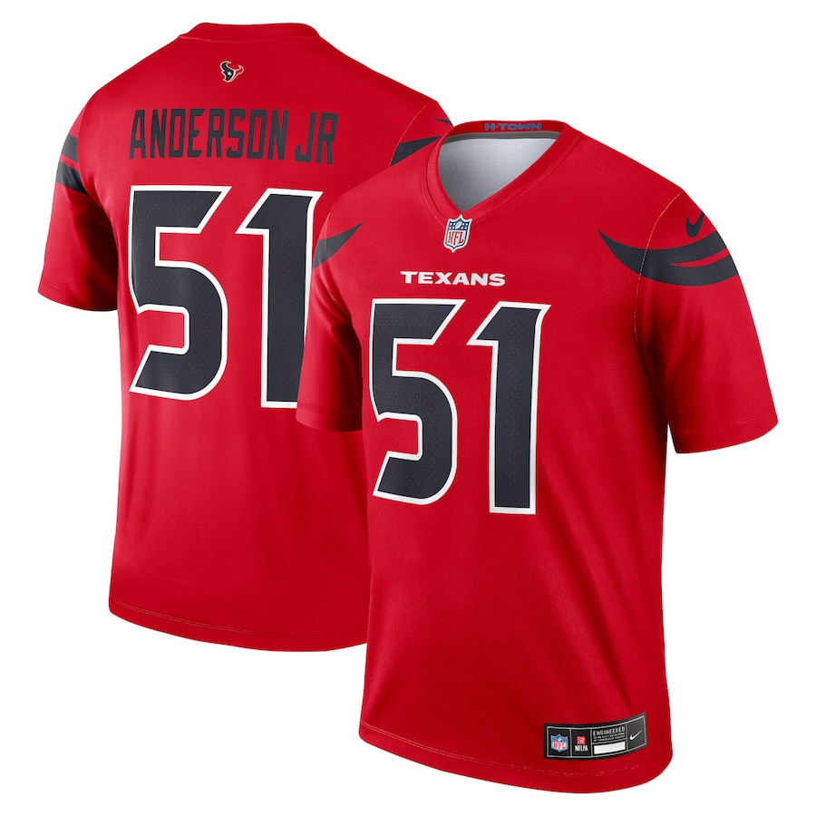 Men's Houston Texans Will Anderson Jr. Nike Red Legend Player Performance Top