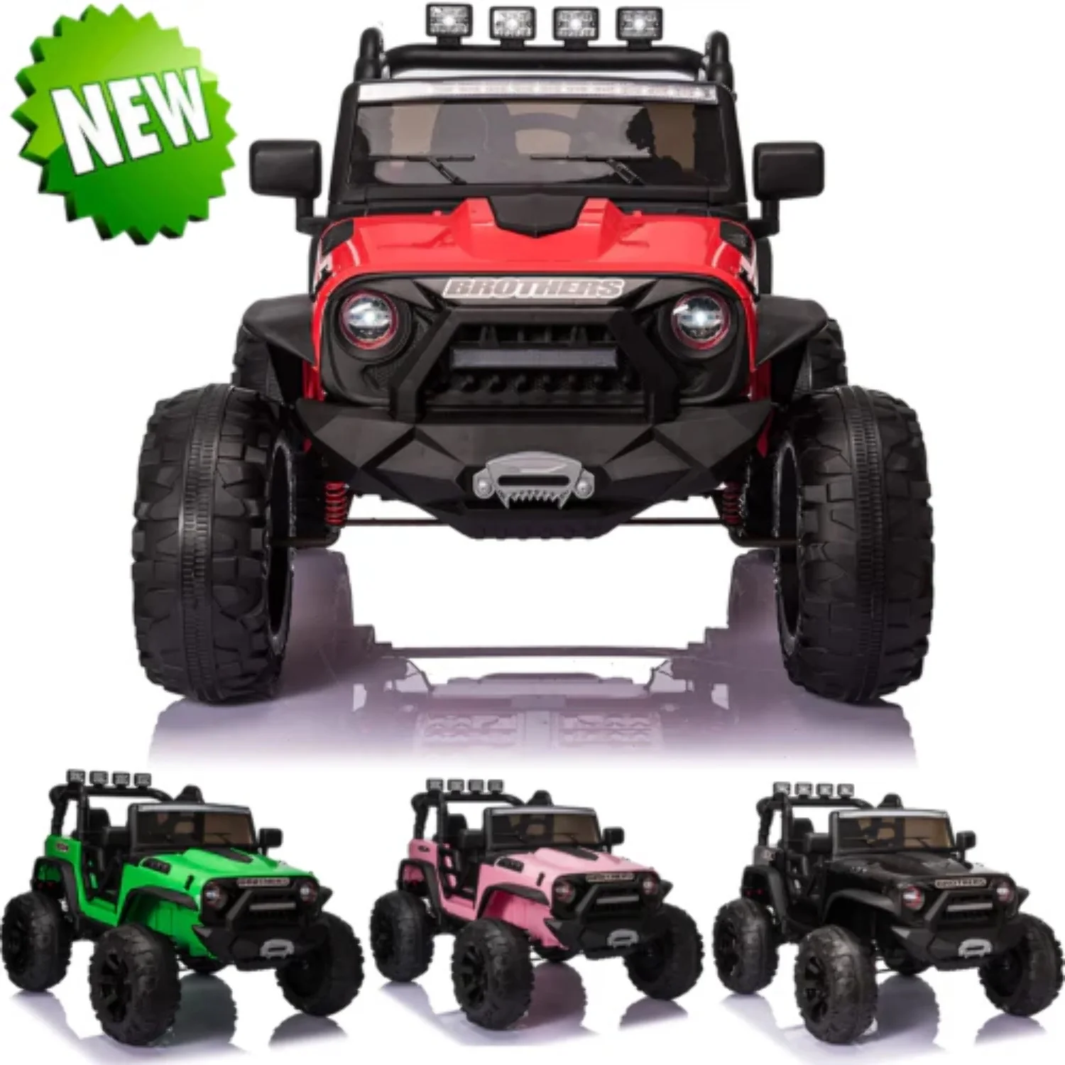 2-Seater 24V Electric Ride-On Truck for Kids with Parental Remote Control - Top Choice for Fun and Adventure! - Curated Treasures Market