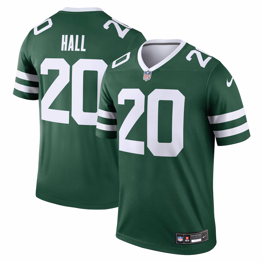 Men's New York Jets Breece Hall Nike Green Legend Player Performance Top