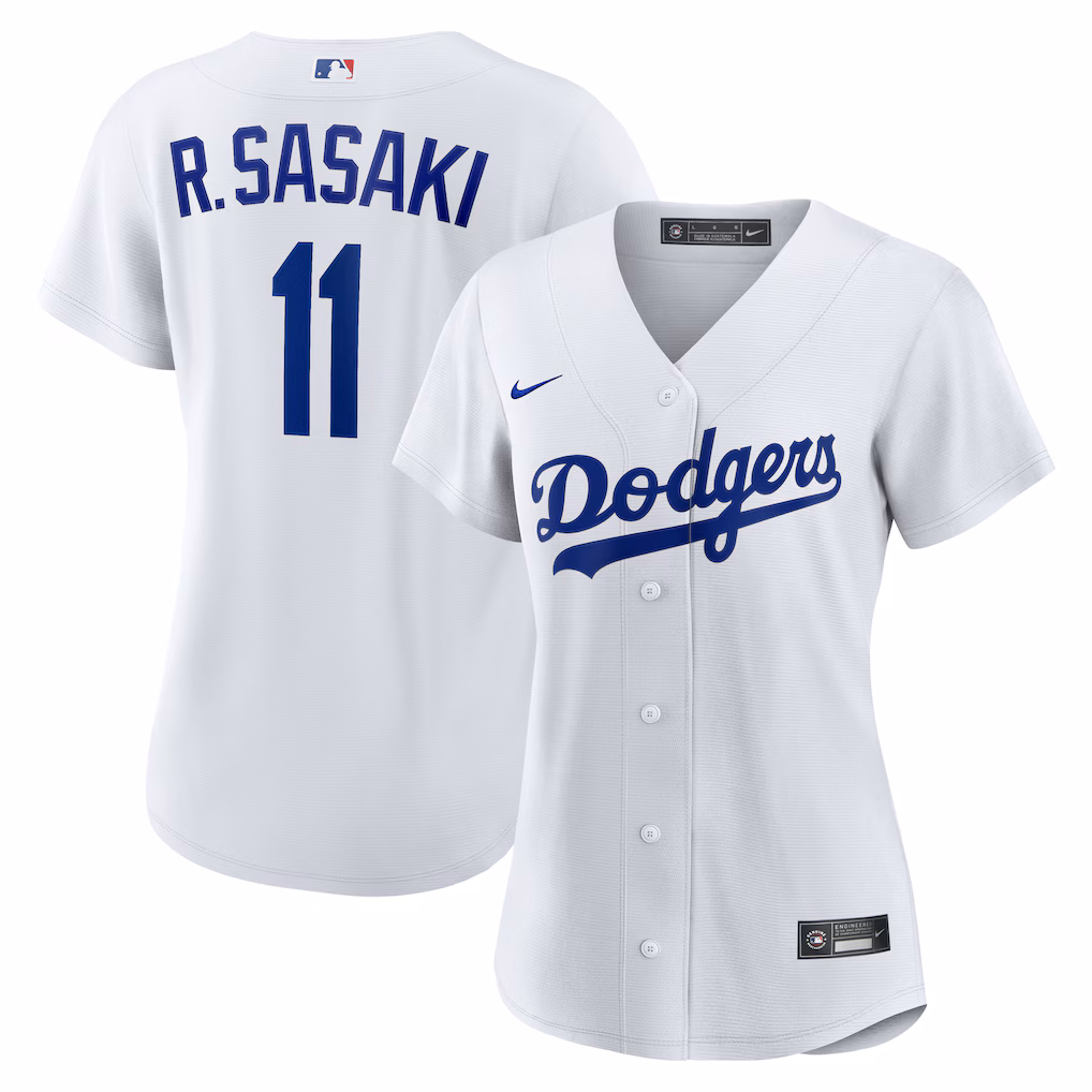 Women's Los Angeles Dodgers Rōki Sasaki Nike White Replica Jersey