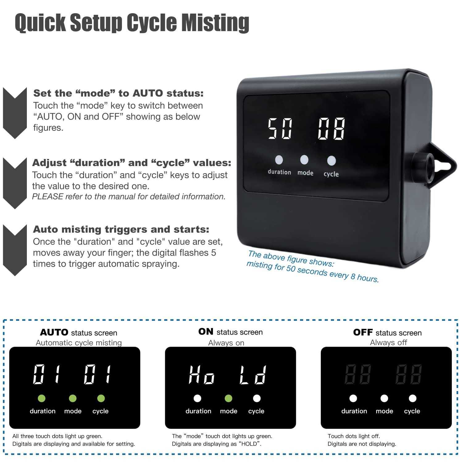 MrReptile Reptile Mister Humidifier Automatic Mister for Reptiles、Indoor Plants