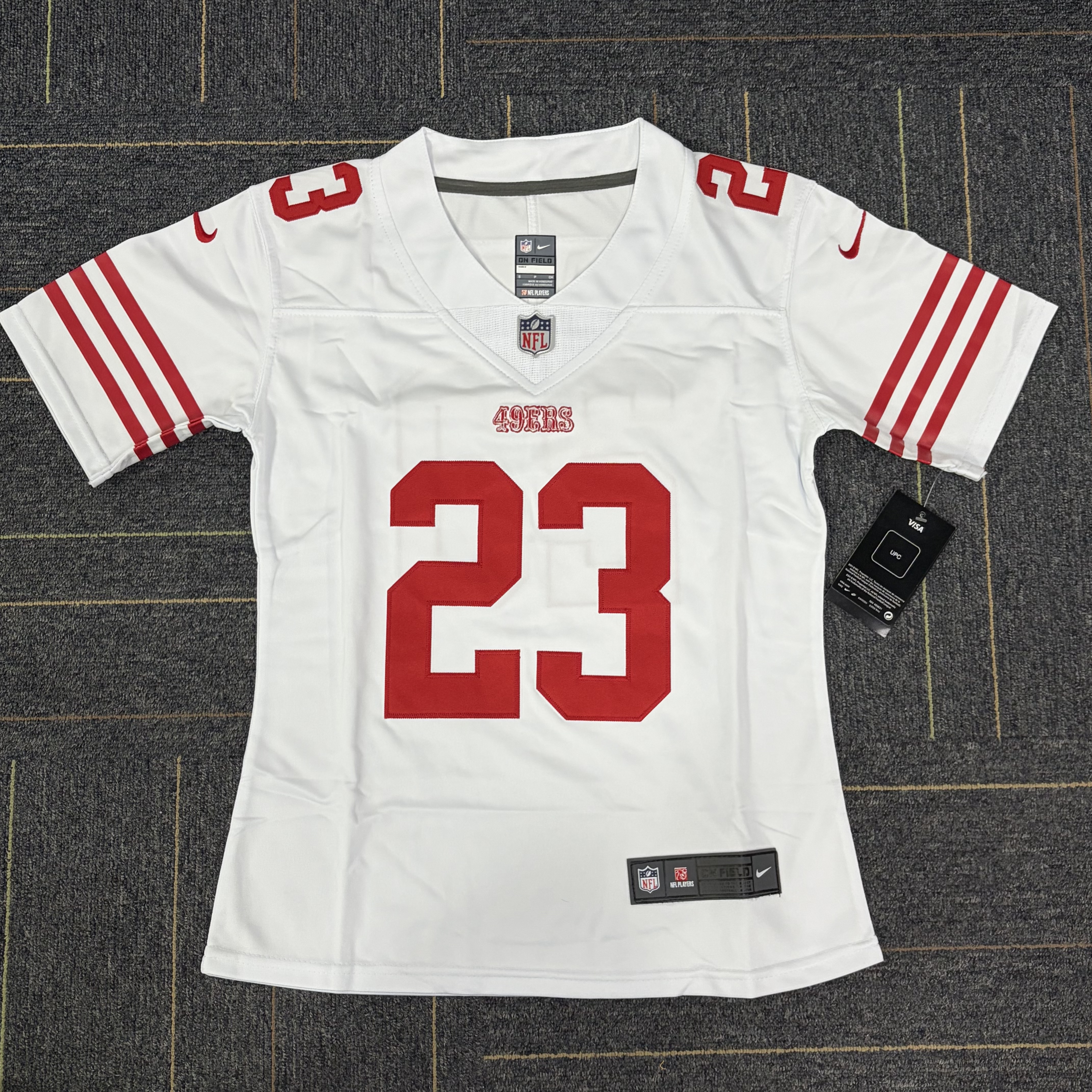 Women's San Francisco 49ers Christian McCaffrey Nike White Player Jersey