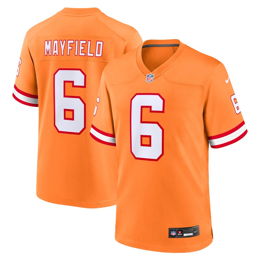 Youth Tampa Bay Buccaneers Baker Mayfield Nike Orange Alternate Game Jersey