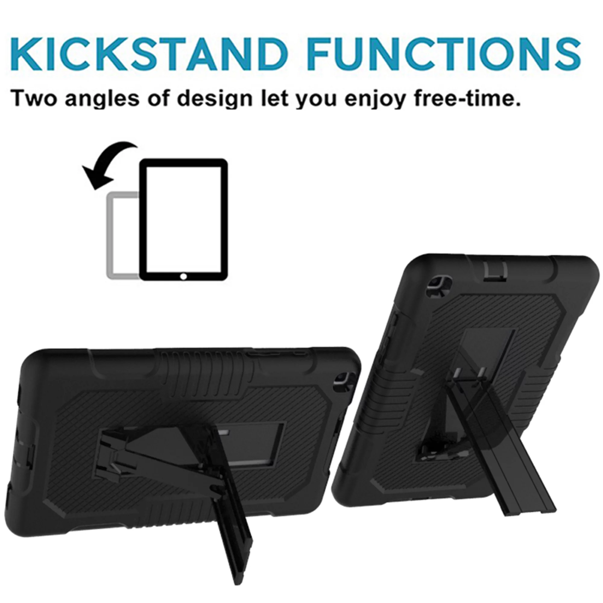 ELEHOLD Samsung Galaxy Tab A7 Lite Case 8.7 inch for Kids, Hybrid Shockproof Rugged Drop Protection Cover with Kickstand for Samsung Galaxy Tab A7 Lite 8.7