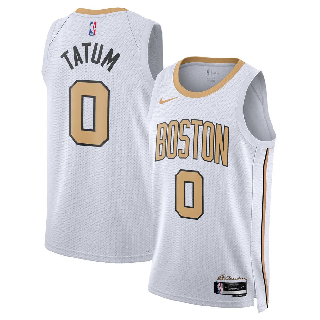 Unisex Boston Celtics Jayson Tatum Nike White 2025/26 Swingman Jersey - City Edition