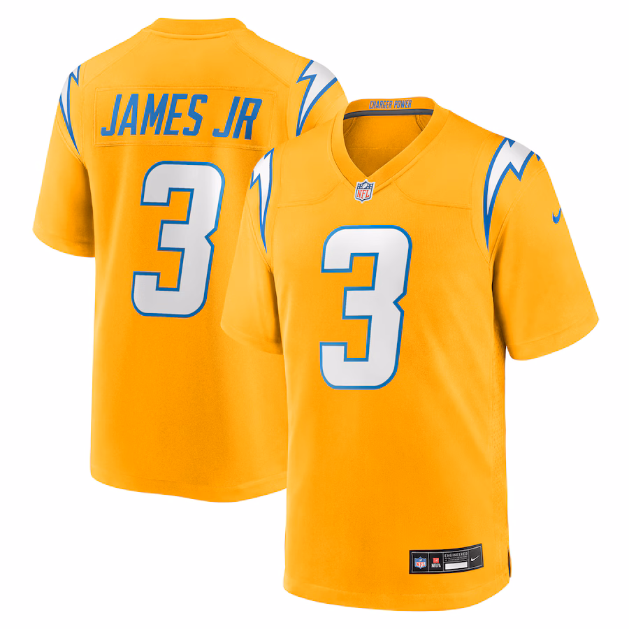Youth Los Angeles Chargers Derwin James Jr. Nike Gold Alternate Charger Power Game Player Jersey