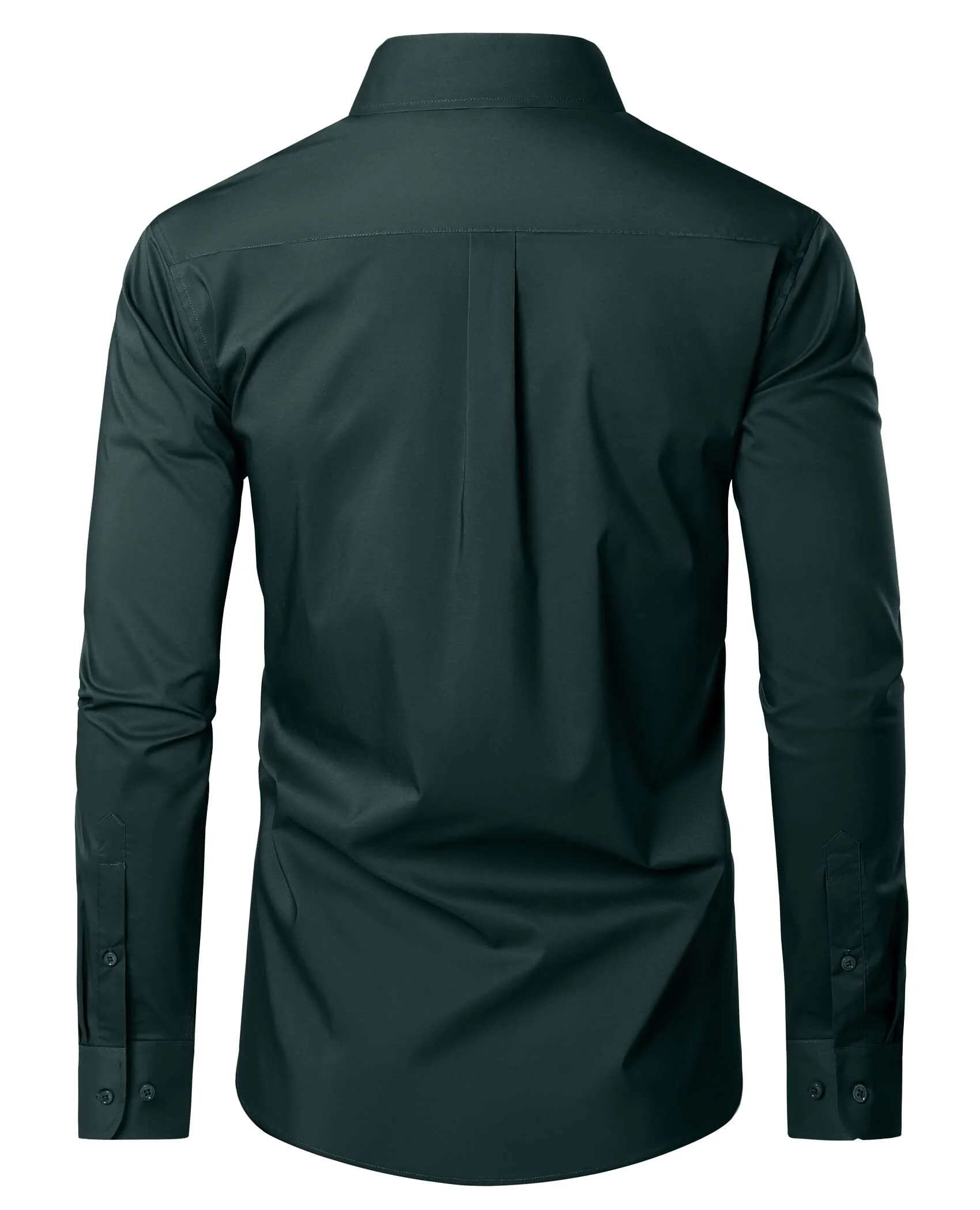 Alimens & Gentle Long Sleeve Cotton Dress Shirts for Men Button Down Shirt Regular Fit - Curated Treasures Market